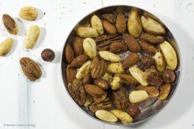 Geroosterde noten met rash el hanout