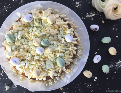 Cheesecake met advocaatroom en paaseitjes