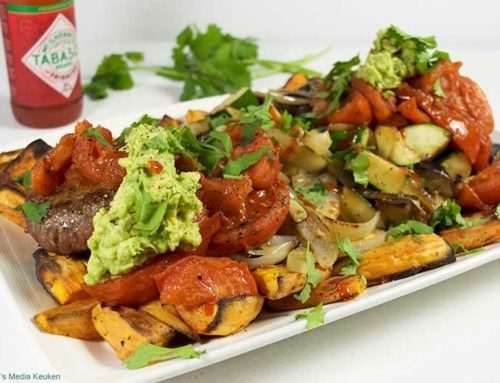 Geroosterde groenten met een blended burger®